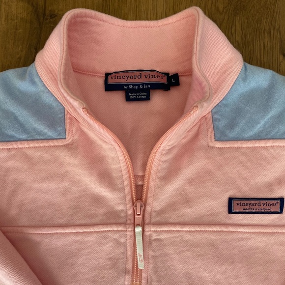 Vineyard Vines Tops - Baby Pink & Blue Vineyard Vines 1/4 Zip Shep Shirt